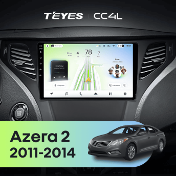 Штатная магнитола Teyes CC4L 6/64 Hyundai Azera 2 (2011-2014) F2