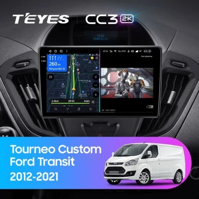 Штатная магнитола Teyes CC3 2K 4/32 Ford Transit (2012-2021) F1