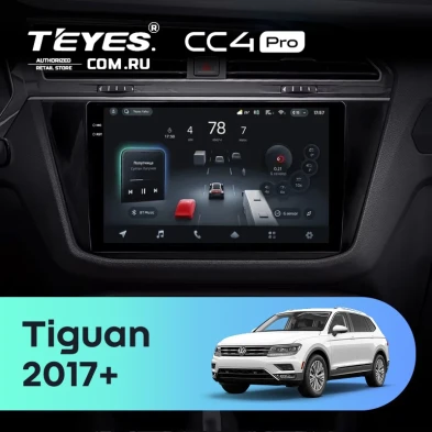 Штатная магнитола Teyes CC4 Pro 8/128 Volkswagen Tiguan 2017+