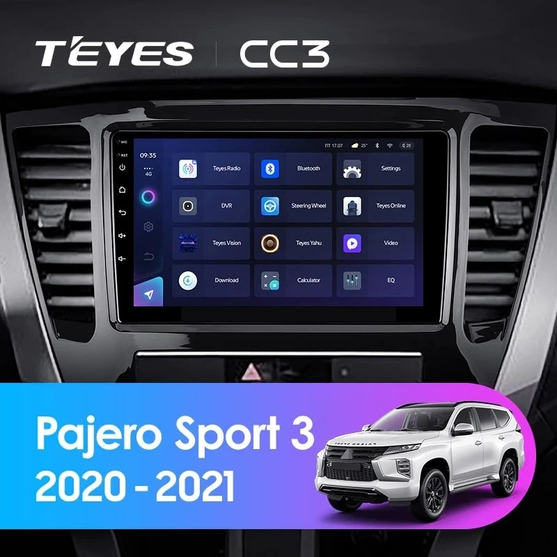Штатная магнитола Teyes CC3 4/32 Mitsubishi Pajero Sport 3 (2020-2021)