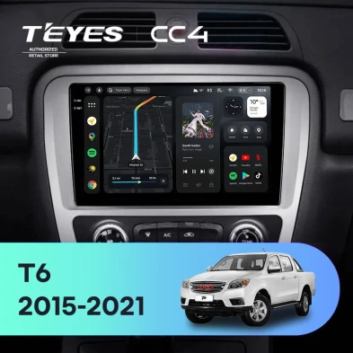 Штатная магнитола Teyes CC4 6/64 JAC T6 (2015-2021)