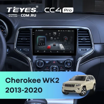 Штатная магнитола Teyes CC4 Pro 12/256 Jeep Grand Cherokee WK2 (2013-2020) F3