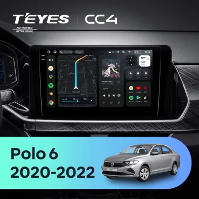 Штатная магнитола Teyes CC4 6/64 Volkswagen Polo Mk6 (2020-2022) F3