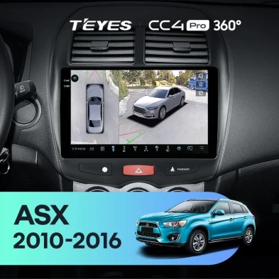 Штатная магнитола Teyes CC4 Pro 360 12/256 Mitsubishi ASX 1 (2010-2016) Тип-A