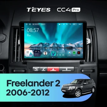 Штатная магнитола Teyes CC4 Pro 8/128 Land Rover Freelander 2 (2006-2012)