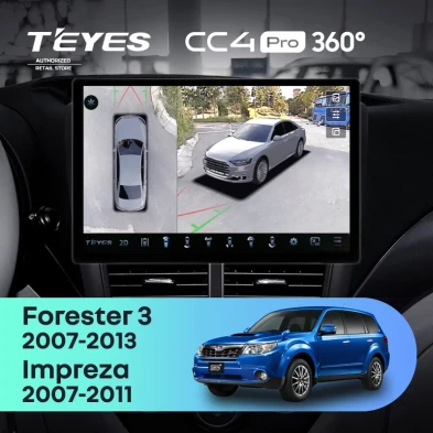 Штатная магнитола Teyes CC4 Pro 360 8/128 Subaru Impreza GH GE (2007-2013) (13")