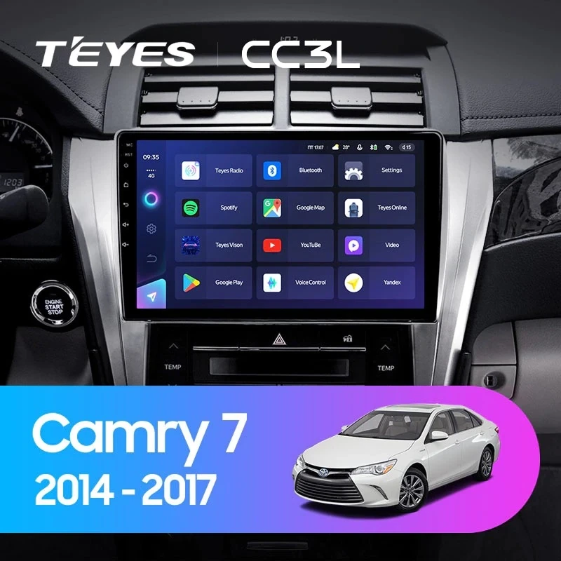 Штатная магнитола Teyes CC3L 4/32 Toyota Camry 7 XV 50 55 (2014-2017) F4