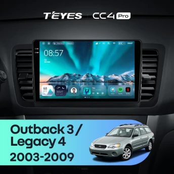 Штатная магнитола Teyes CC4 Pro 8/128 Subaru Outback 3 (2003-2009)