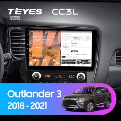 Штатная магнитола Teyes CC3L 4/32 Mitsubishi Outlander 3 (2018-2021)