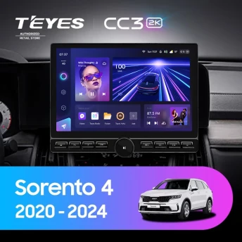Штатная магнитола Teyes CC3 2K 6/128 Kia Sorento 4 MQ4 (2020-2024) (13" с кнопками)
