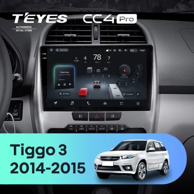 Штатная магнитола Teyes CC4 Pro 8/128 Chery Tiggo 3 (2014-2015)