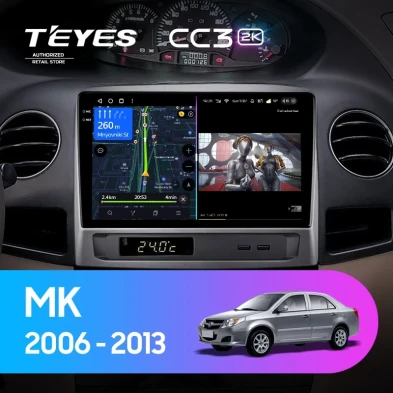 Штатная магнитола Teyes CC3 2K 4/32 Geely MK 1 (2006-2013)