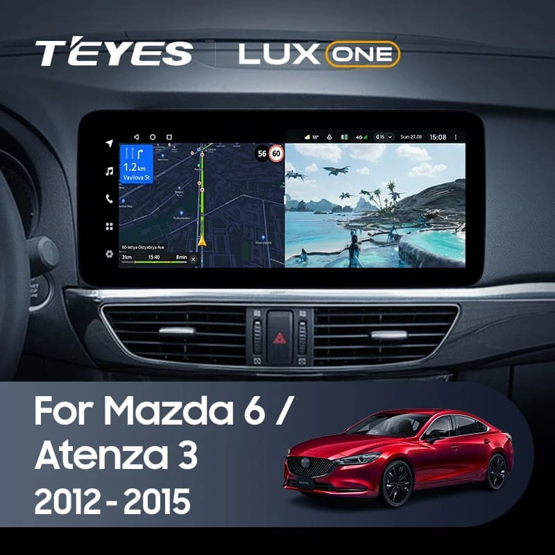 Штатная магнитола Teyes LUX ONE 4/64 Mazda Atenza 3 (2012-2015) Тип-B Правый руль