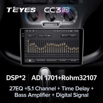 Штатная магнитола Teyes CC3 2K 4/64 Toyota Echo (1999-2005) F1