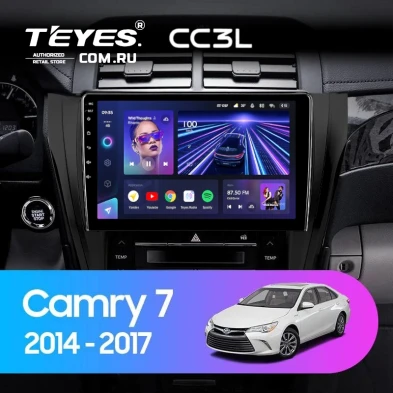 Штатная магнитола Teyes CC3L 4/64 Toyota Camry 7 XV 50 55 (2014-2017) (черная) F2