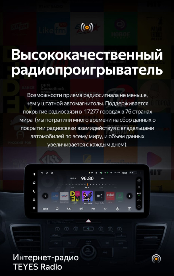 Штатная магнитола Teyes LUX ONE 4/64 Honda CR-V 4 RM RE (2011-2018) Тип-A