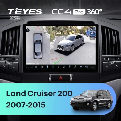 Штатная магнитола Teyes CC4 Pro 360 8/128 Toyota Land Cruiser 200 (2007-2015) F1 (11")