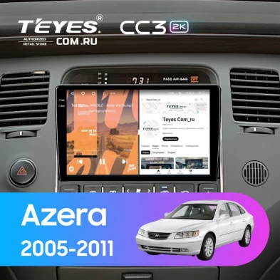 Штатная магнитола Teyes CC3 2K 4/32 Hyundai Azera (2005-2011)
