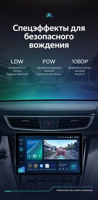 Штатная магнитола Teyes CC3 2K 4/64 Nissan Qashqai 2 (2013-2021) F2 Тип-C (13")