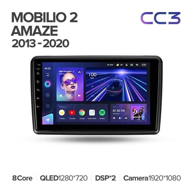 Штатная магнитола Teyes CC3 4/32 Honda Mobilio 2 Amaze (2013-2020)