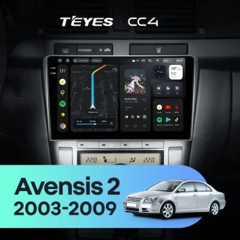 Штатная магнитола Teyes CC4 8/128 Toyota Avensis T250 (2003-2009)