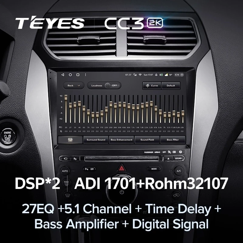 Штатная магнитола Teyes CC3 2K 6/128 Ford Explorer 5 (2011-2019) Тип-A