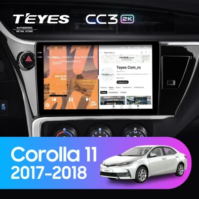 Штатная магнитола Teyes CC3 2K 360 6/128 Toyota Corolla 11 (2017-2018) F2