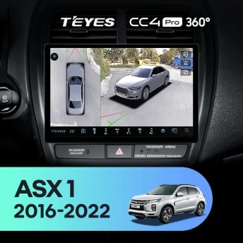 Штатная магнитола Teyes CC4 Pro 360 8/128 Mitsubishi ASX (2016-2026) Тип-B (11")