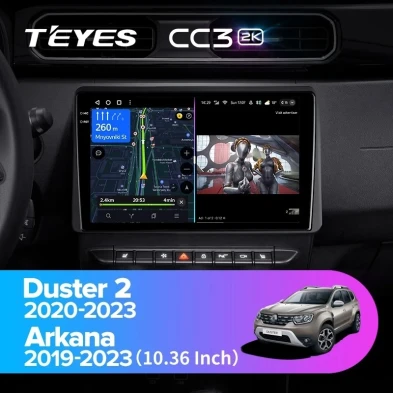 Штатная магнитола Teyes CC3 2K 4/32 Renault Duster HM 2 (2020-2023) F1