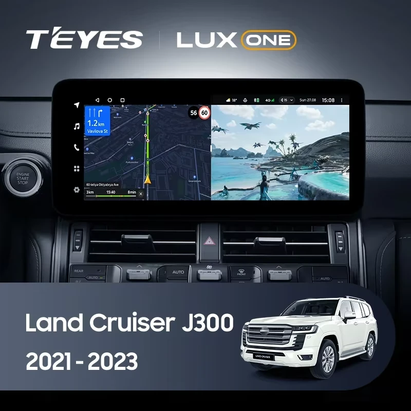 Штатная магнитола Teyes LUX ONE 6/128 Toyota Land Cruiser J300 300 (2021-2023) F1
