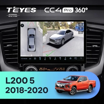 Штатная магнитола Teyes CC4 Pro 360 8/128 Mitsubishi L200 5 (2018-2020) F2 (11")