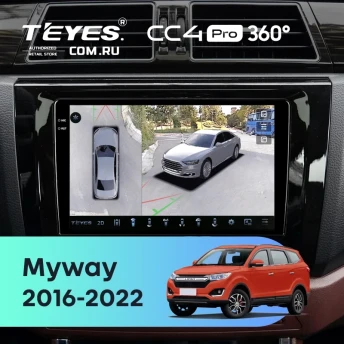 Штатная магнитола Teyes CC4 Pro 360 8/128 Lifan Myway (2016-2022)