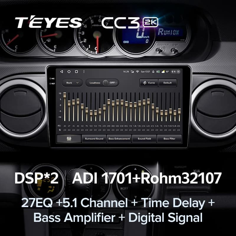 Штатная магнитола Teyes CC3 2K 360 6/128 Toyota Corolla Rumion E150 (2007-2016)