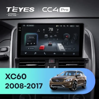 Штатная магнитола Teyes CC4 Pro 12/256 Volvo XC60 I 1 (2008-2017) Тип-A