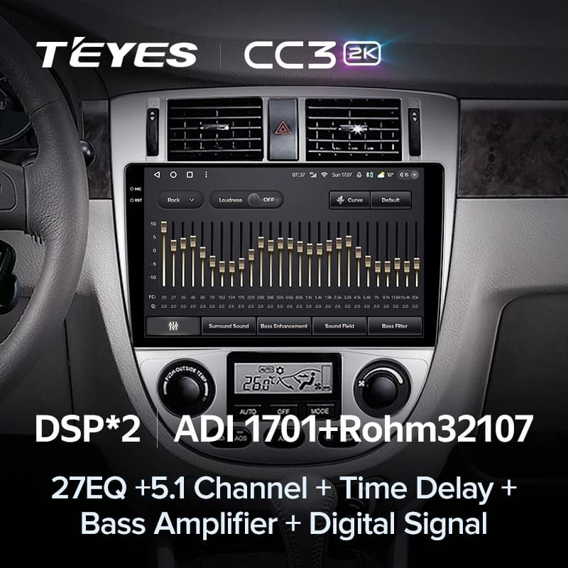 Штатная магнитола Teyes CC3 2K 6/128 Chevrolet Lacetti J200 (2004-2013) F2