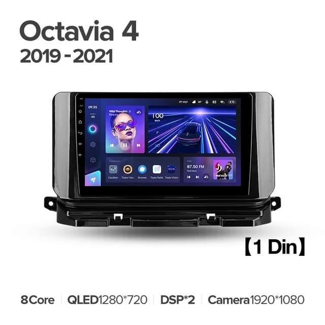 Штатная магнитола Teyes CC3 4/32 Skoda Octavia 4 A8 (2019-2021)