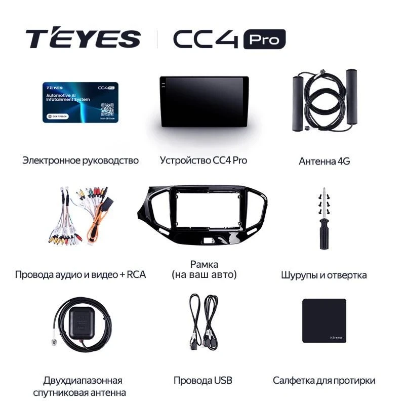 Штатная магнитола Teyes CC4 Pro 12/256 Nissan Almera 3 G15 (2012-2018) F1