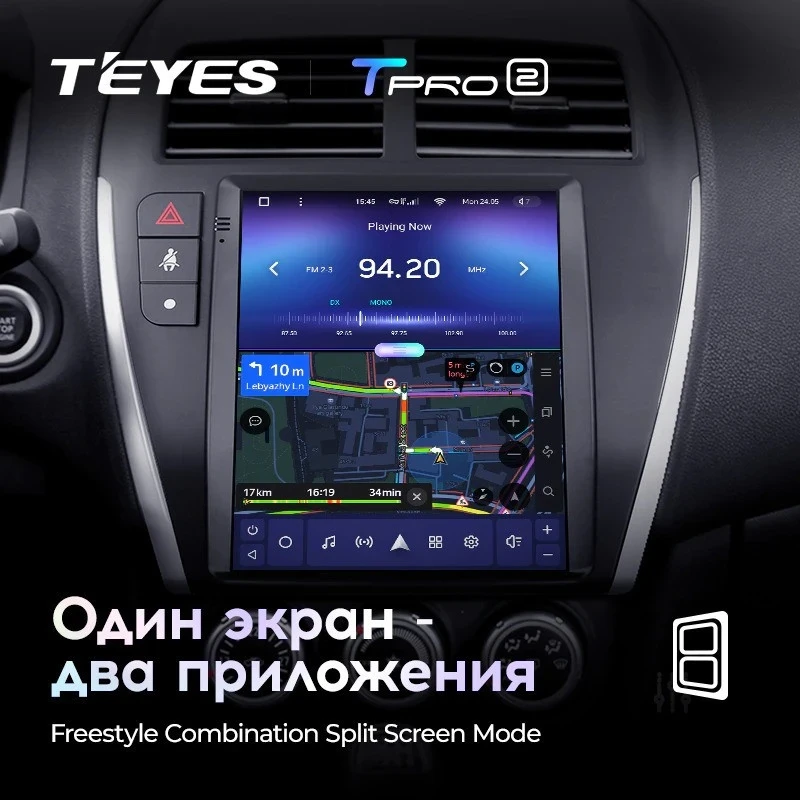 Штатная магнитола Tesla style Teyes TPRO 2 4/64 Mitsubishi ASX 1 (2010-2016) Тип-A