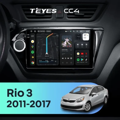 Штатная магнитола Teyes CC4 6/64 Kia Rio 3 (2011-2017)