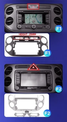 Штатная магнитола Teyes CC3 2K 4/32 Volkswagen Tiguan 1 NF (2006-2017) F1