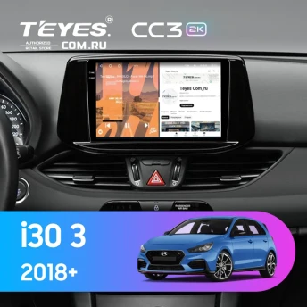 Штатная магнитола Teyes CC3 2K 6/128 Hyundai i30 3 (2018-2026)
