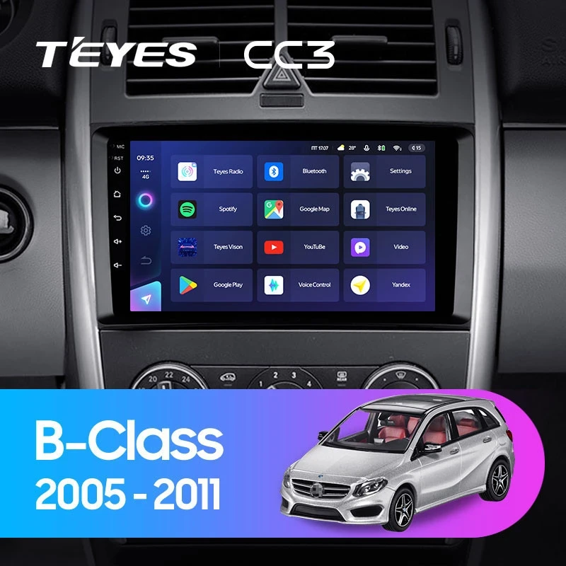 Штатная магнитола Teyes CC3 6/128 Mercedes-Benz B-Class T245 (2005-2011)