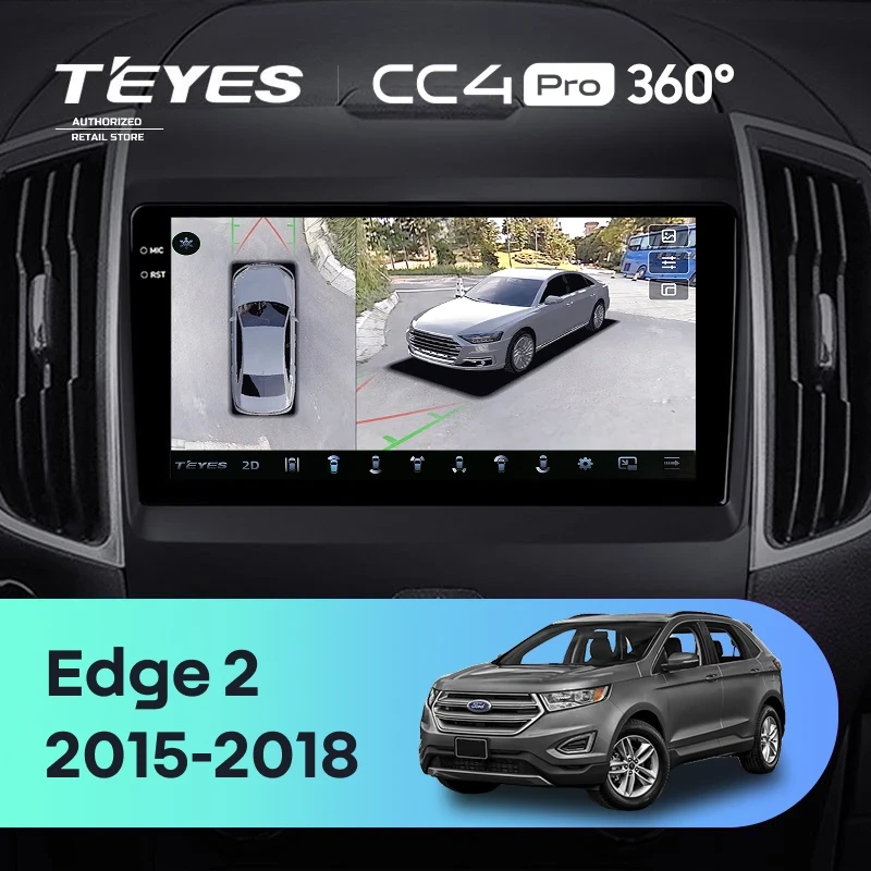 Штатная магнитола Teyes CC4 Pro 360 12/256 Ford Edge 2 (2015-2018) F1