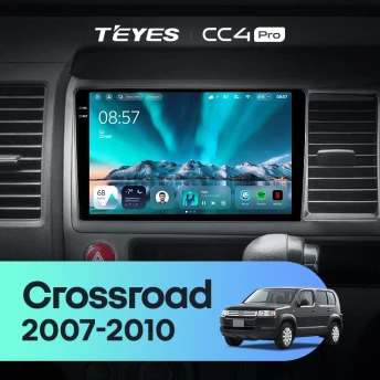 Штатная магнитола Teyes CC4 Pro 12/256 Honda Crossroad (2007-2010) Правый руль