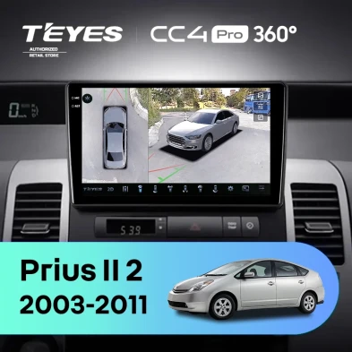 Штатная магнитола Teyes CC4 Pro 360 12/256 Toyota Prius XW20 II (2003-2011) F2