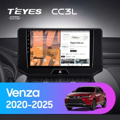 Штатная магнитола Teyes CC3L 4/32 Toyota Venza (2020-2026)