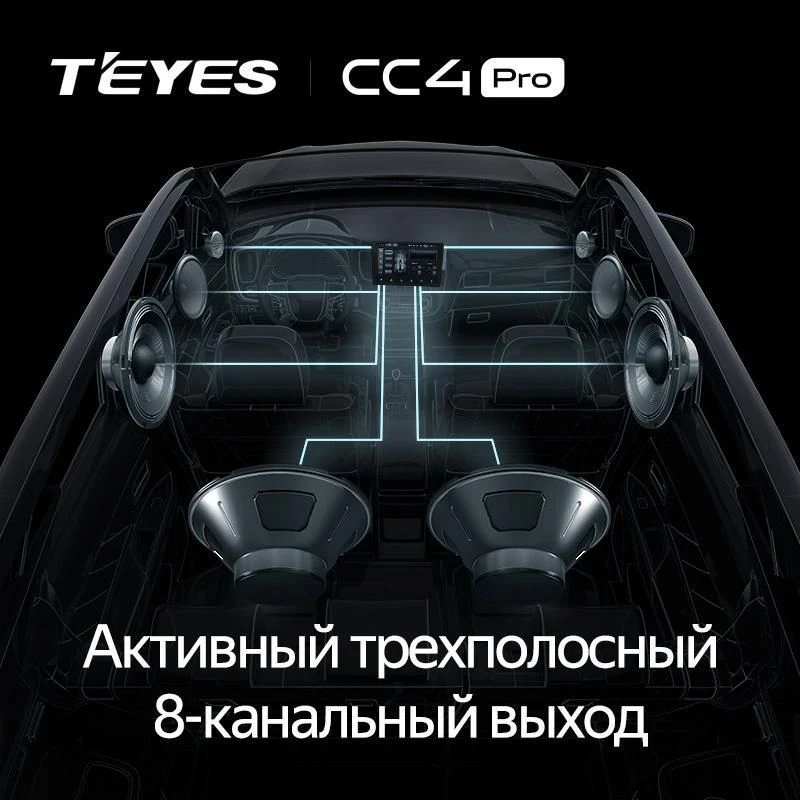 Штатная магнитола Teyes CC4 Pro 12/256 Lada Priora 1 (2007-2013) F2 (черная) (13")