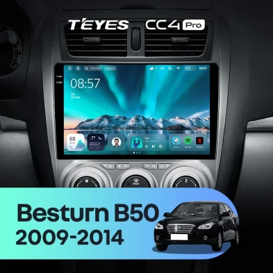 Штатная магнитола Teyes CC4 Pro 12/256 FAW Besturn B50 (2009-2014) F2