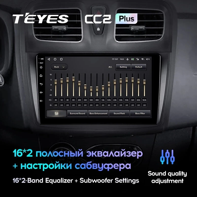 Штатная магнитола Teyes CC2 Plus 4/32 Renault Logan 2 (2012-2022) F2