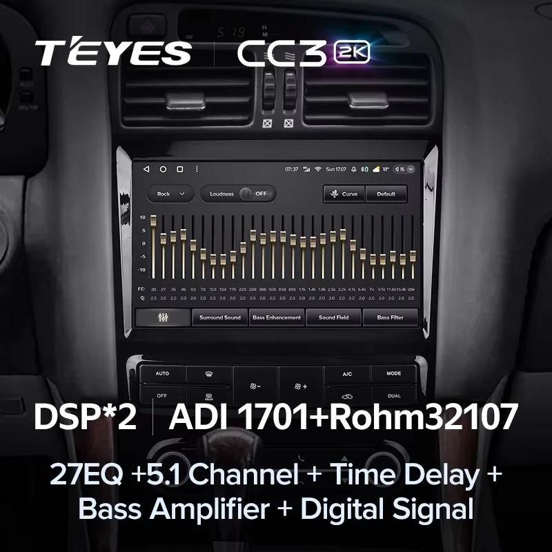 Штатная магнитола Teyes CC3 2K 4/32 Lexus GS300 2 S160 (1997-2004) Тип-A